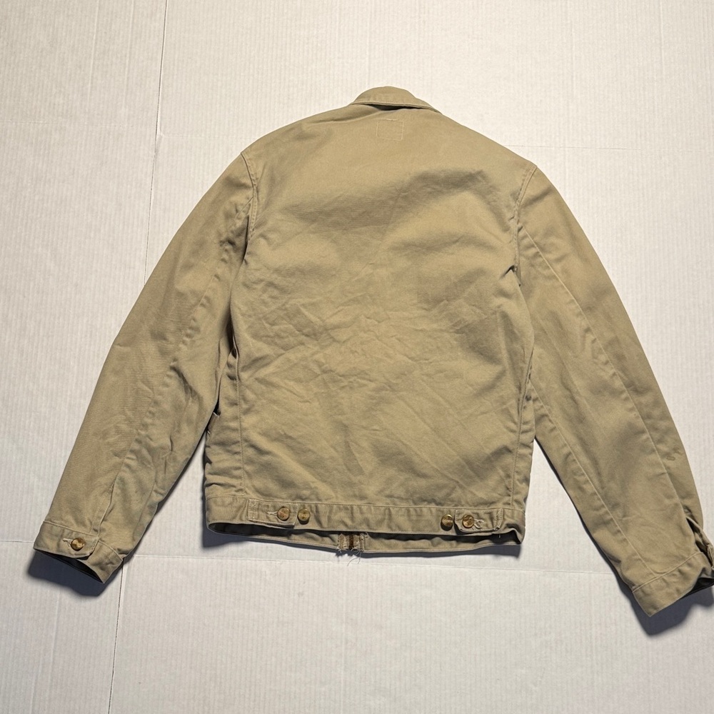 CARHARTT Vintage Detroit Jacket Unlined Made in USA American Script Logo Tan S - Picture 8 of 14
